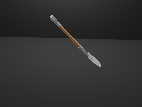 Realistic Round Point Shovel Model Model do druku 3D