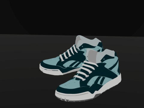 Detailed Sneaker 3Dプリントモデル