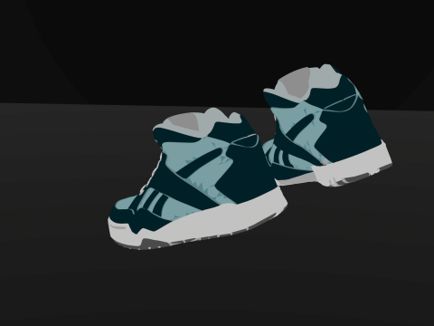 Detailed Sneaker 3Dプリントモデル