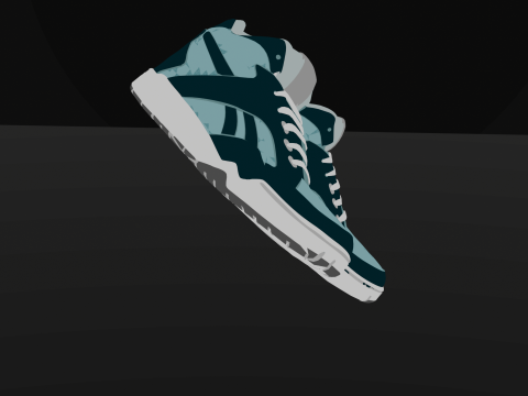 Detailed Sneaker 3Dプリントモデル