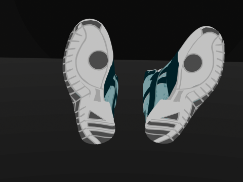 Detailed Sneaker 3Dプリントモデル