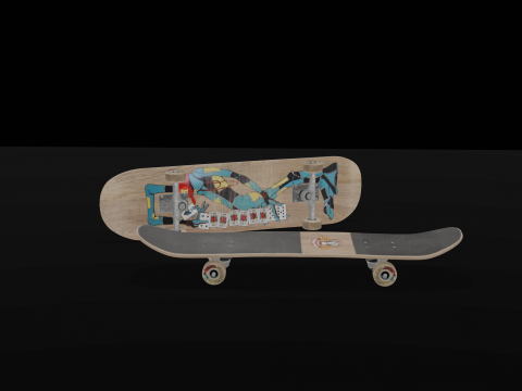 Realistic Powell Peralta Ray Barbee Skateboard 3D Принт Модель