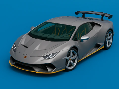 Detailed Super car Centenario 3D Model