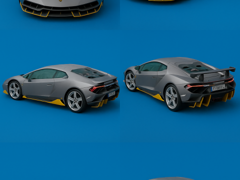 Detailed Super car Centenario 3D 모델