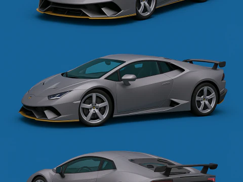 Detailed Super car Centenario 3D Model
