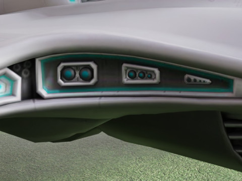 Gerçekçi Fütüristik Bilim Kurgu Uzay Gemisi Gelişmiş Starfighter Tasarımı 3D Model