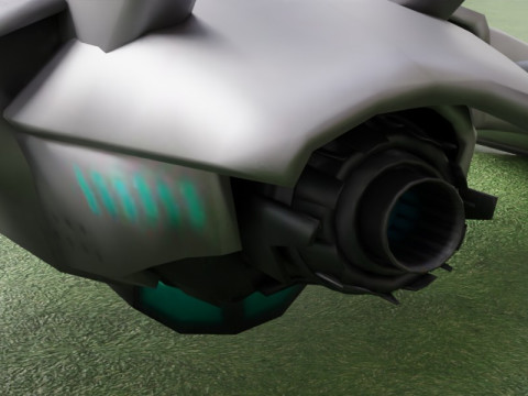 Gerçekçi Fütüristik Bilim Kurgu Uzay Gemisi Gelişmiş Starfighter Tasarımı 3D Model