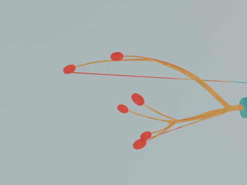 Anatomia detalhada das células nervosas de células neuronais realistas Modelo 3D