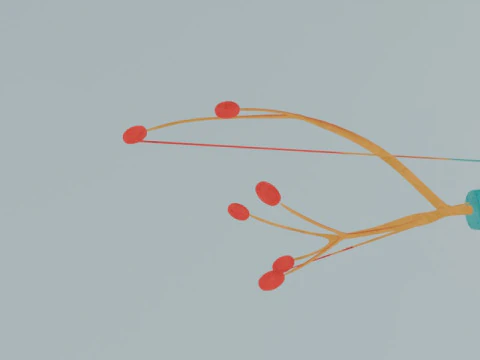 Realistic Neuron Cell Detailed Nerve Cell Anatomy 3D Model