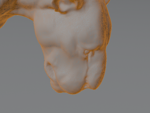 Estatua realista de pantera Escultura detallada de depredador sobre base de roca Modelo 3D