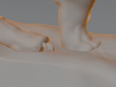 Estatua realista de pantera Escultura detallada de depredador sobre base de roca Modelo 3D