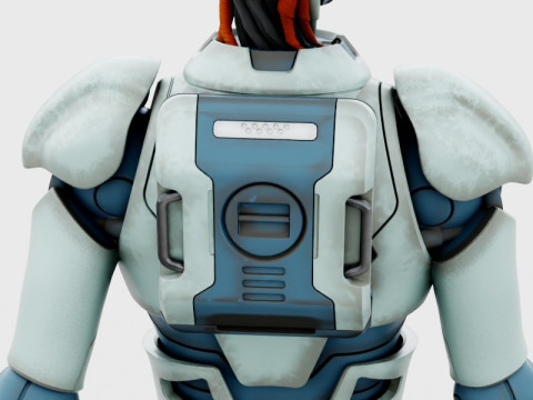 Ger&ccedil;ek&ccedil;i Robot Tamamen Donanımlı ve Animasyonlu Android 3D Model