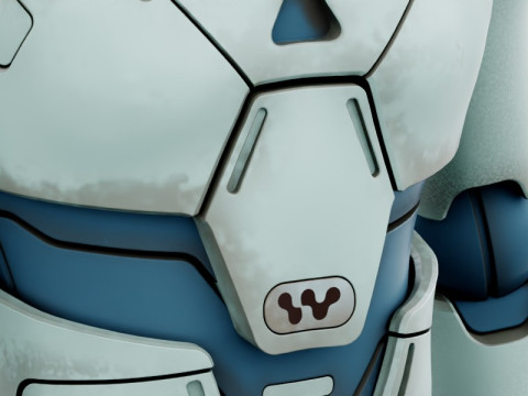 Ger&ccedil;ek&ccedil;i Robot Tamamen Donanımlı ve Animasyonlu Android 3D Model