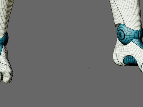 Ger&ccedil;ek&ccedil;i Robot Tamamen Donanımlı ve Animasyonlu Android 3D Model