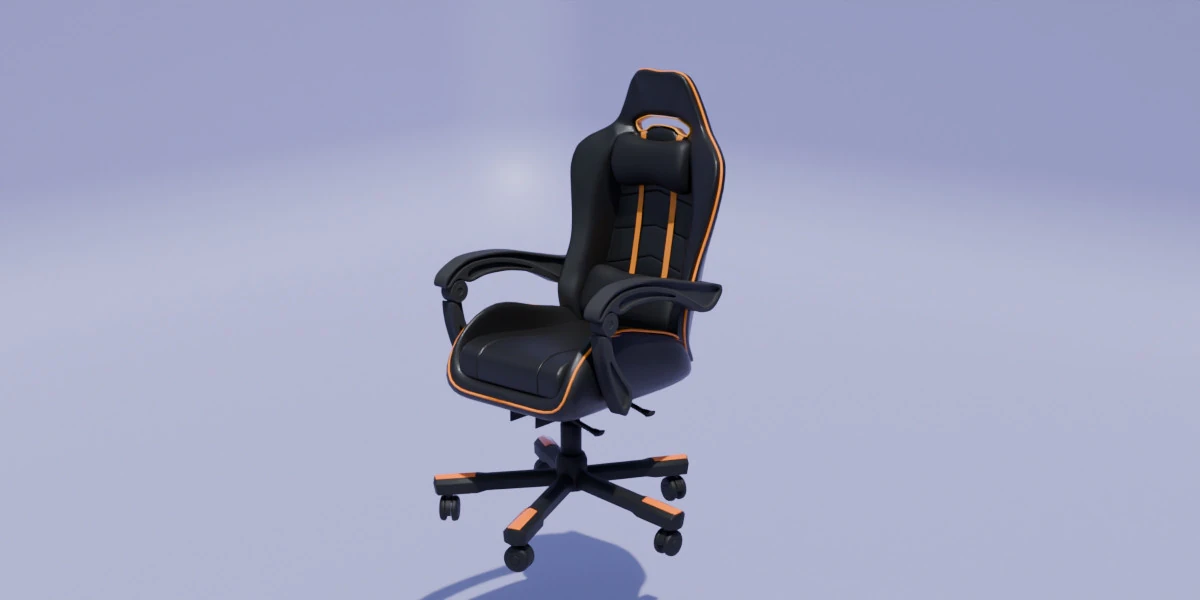ErgoRacer Gaming Chair 3D Model .c4d .max .obj .3ds .fbx .stl .blend