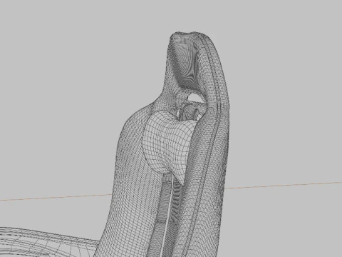 ErgoRacer Gaming Chair 3D Model