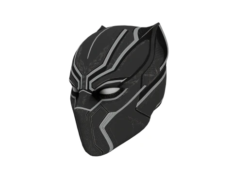 Maschera a tema pantera Modello 3D