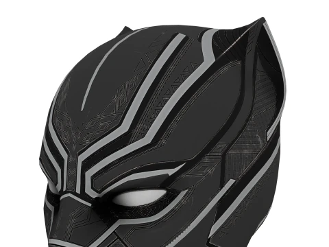 Panther-Themed Mask 3D Model