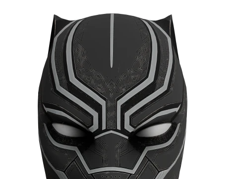 Panther-Themed Mask 3D Model