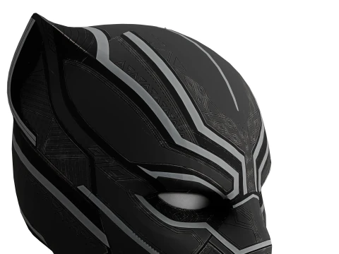 Panther-Themed Mask 3D Model