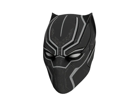 Panther-Themed Mask 3D Model