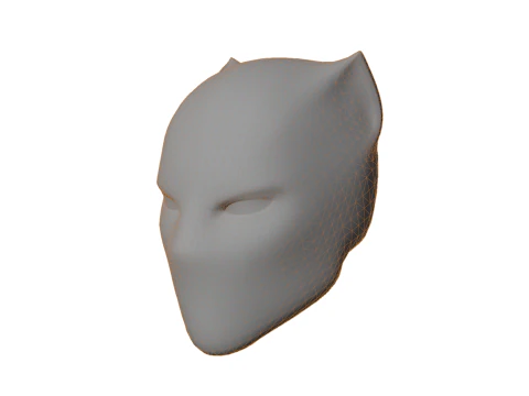Panther-Themed Mask 3D Model