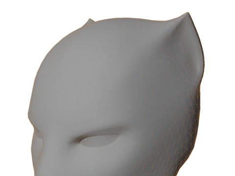 Panther-Themed Mask 3D Model