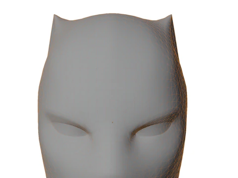 Panther-Themed Mask 3D Model