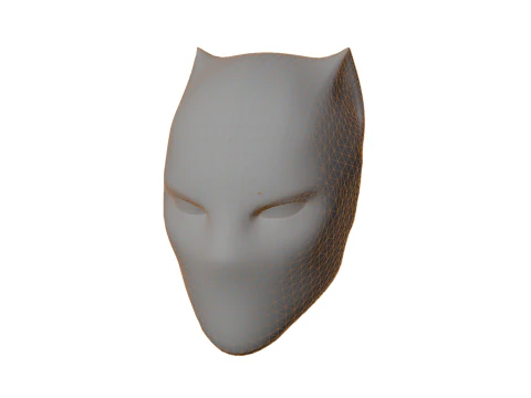 Panther-Themed Mask 3D Model
