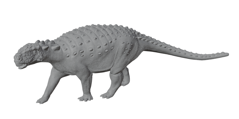 Ankylosaurus Zırhlı Dinozor 3D Model .c4d .max .obj .3ds .fbx .stl .blend 