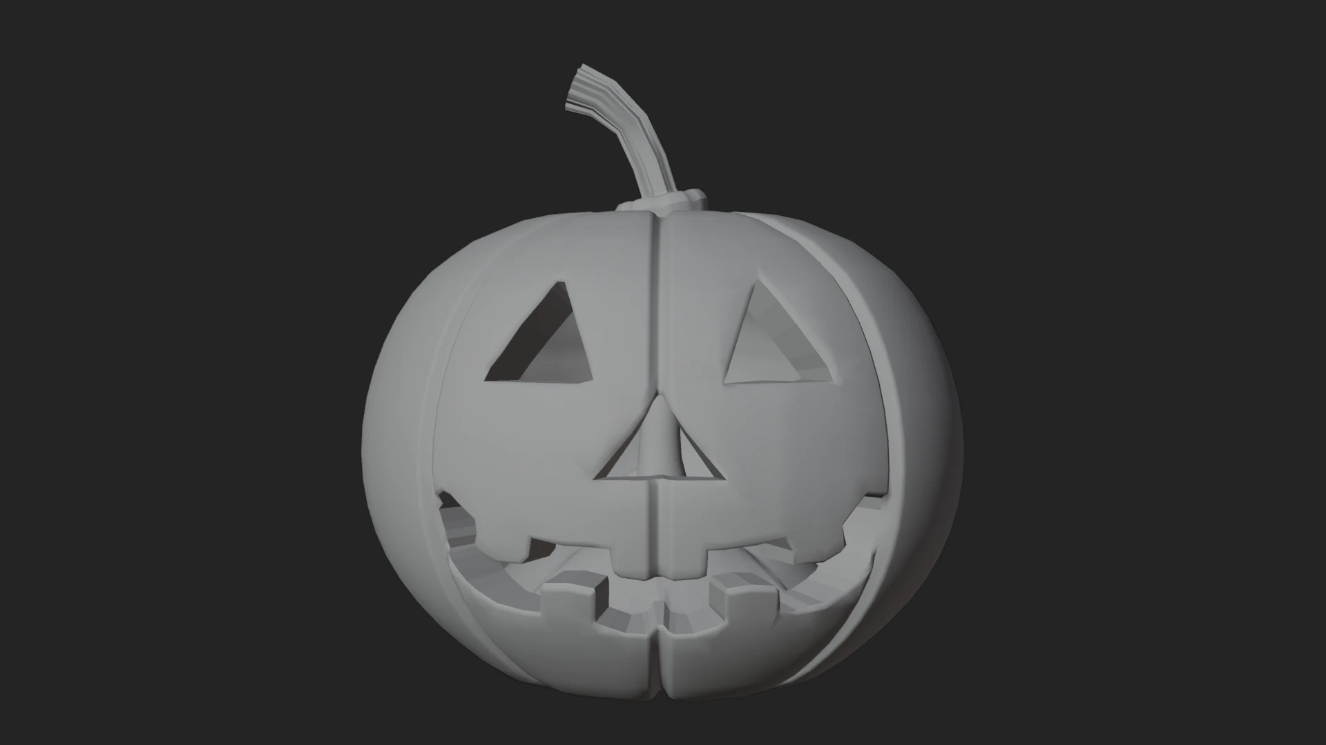 Halloween Jack-O-Lantern Pumpkin 3D Print Model .c4d .max .obj .3ds .fbx .stl .blend