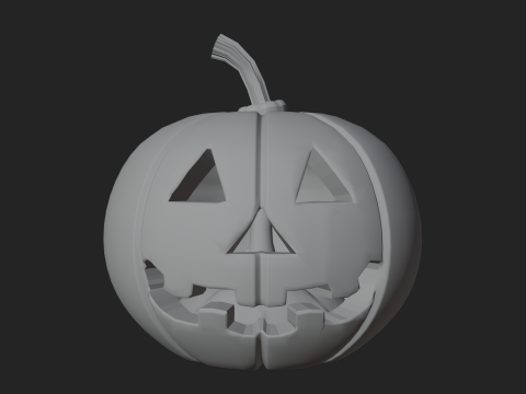 Labu Jack-O-Lantern Halloween Model Cetak 3D