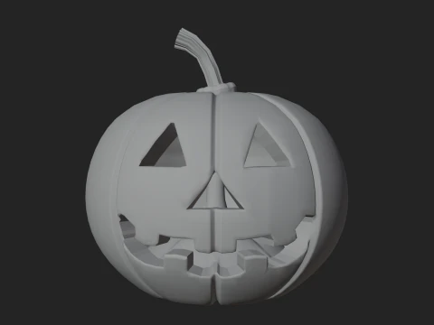 Halloween-Jack-O-Lantern-K&uuml;rbis 3D Druckmodell