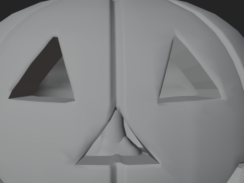 Halloween Jack-O-Lantern Pumpkin 3D Print Model