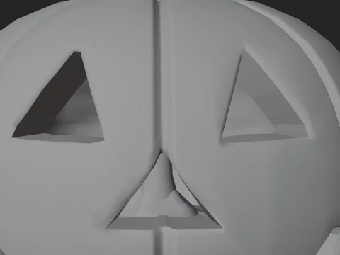 Halloween Jack-O-Lantern Pumpkin 3D Print Model