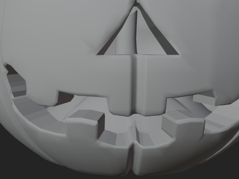 Halloween Jack-O-Lantern Pumpkin 3D Print Model