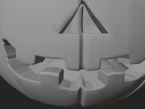 Halloween Jack-O-Lantern Pumpkin 3D Print Model