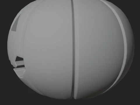 Halloween Jack-O-Lantern Pumpkin 3D Print Model