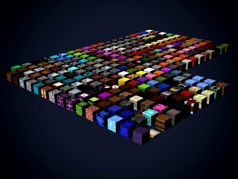 Minecraft Blocks Collection 3D Printable Model Pack 3D Print Model