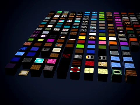 Minecraft Blocks Collection 3D Printable Model Pack 3D Print Model