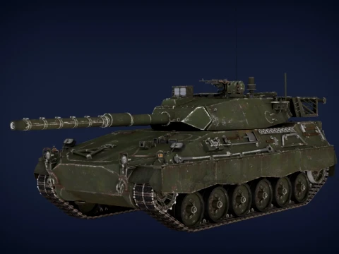 TAM 2C War Thunder Main Battle Tank 3D Model