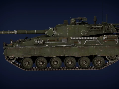 TAM 2C War Thunder Main Battle Tank 3D Model