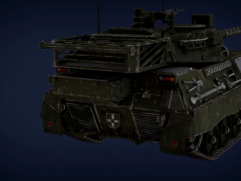 TAM 2C War Thunder Main Battle Tank 3D Model