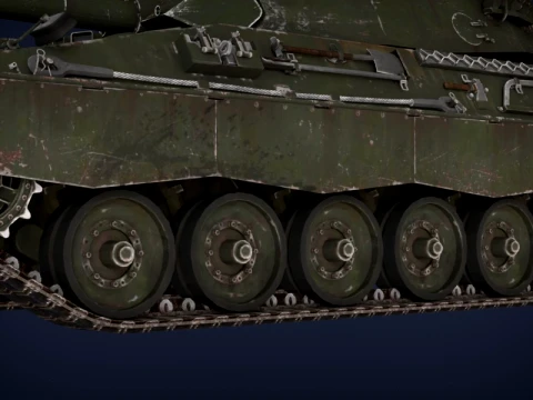 TAM 2C War Thunder Main Battle Tank 3D Model