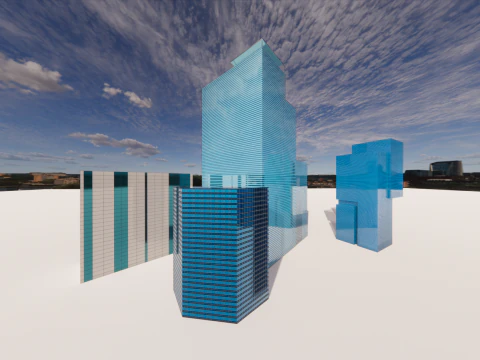 edificio rascacielos Modelo 3D