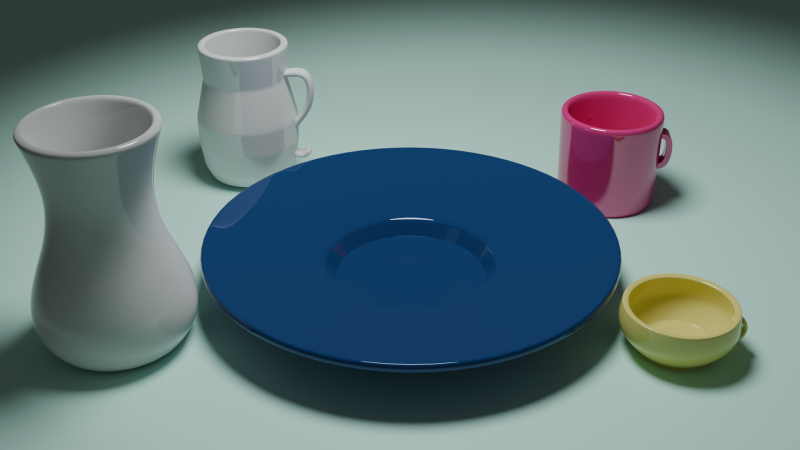 Dishes 3D Model .c4d .max .obj .3ds .fbx .stl .blend 