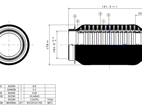 Exhaust Flex Pipe 3D Модель