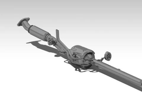 Filtro de part&iacute;culas de gasolina Modelo 3D