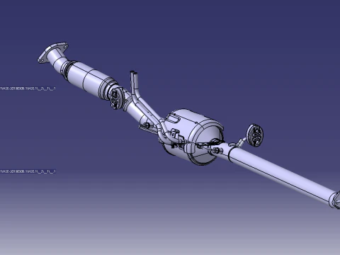 Filtro de Part&iacute;culas de Gasolina Modelo 3D