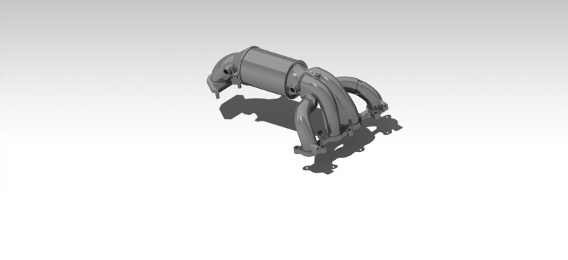 Exhaust Manifold ASSY 3D Model .c4d .max .obj .3ds .fbx .stl .blend 